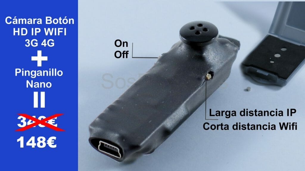 Cámara Botón wifi ip con pinganillo nano iman Cámara Botón wifi ip con pinganillo nano iman
