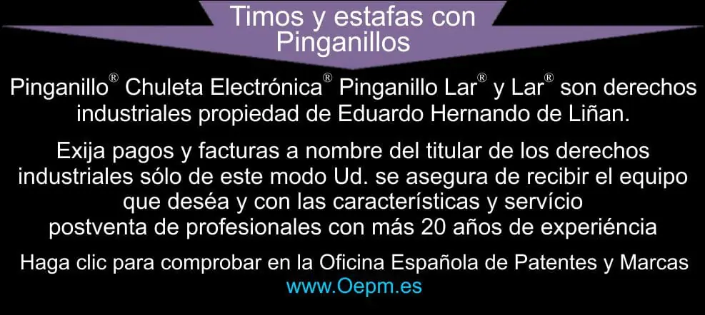 Aviso estafas pinganillo