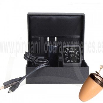 Pinganillo Bluetooth con reloj en caja