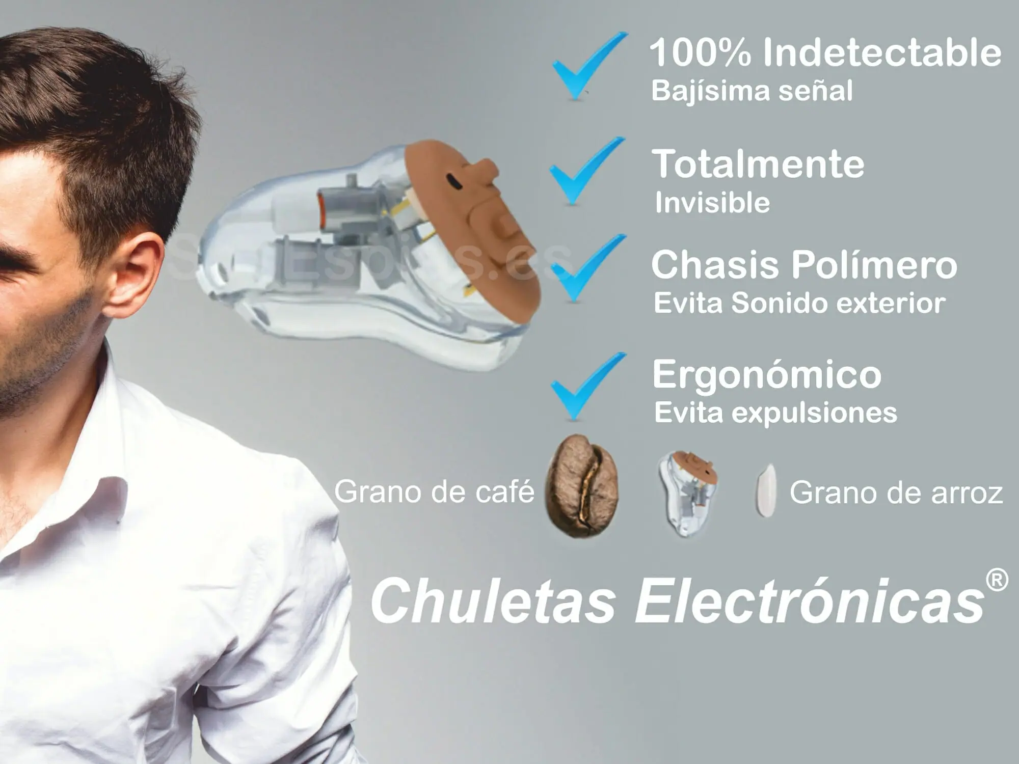 Pinganillo para Exámenes con cámara