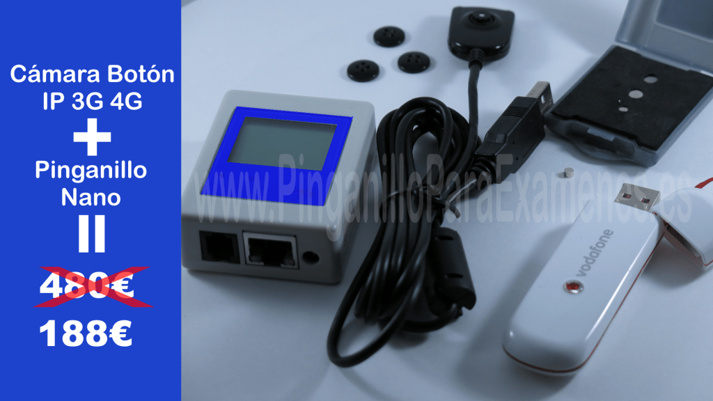 Pinganillo con Cámara botón servidor IP internet móvil 3g 4g Pinganillo con Cámara botón servidor IP internet móvil 3g 4g